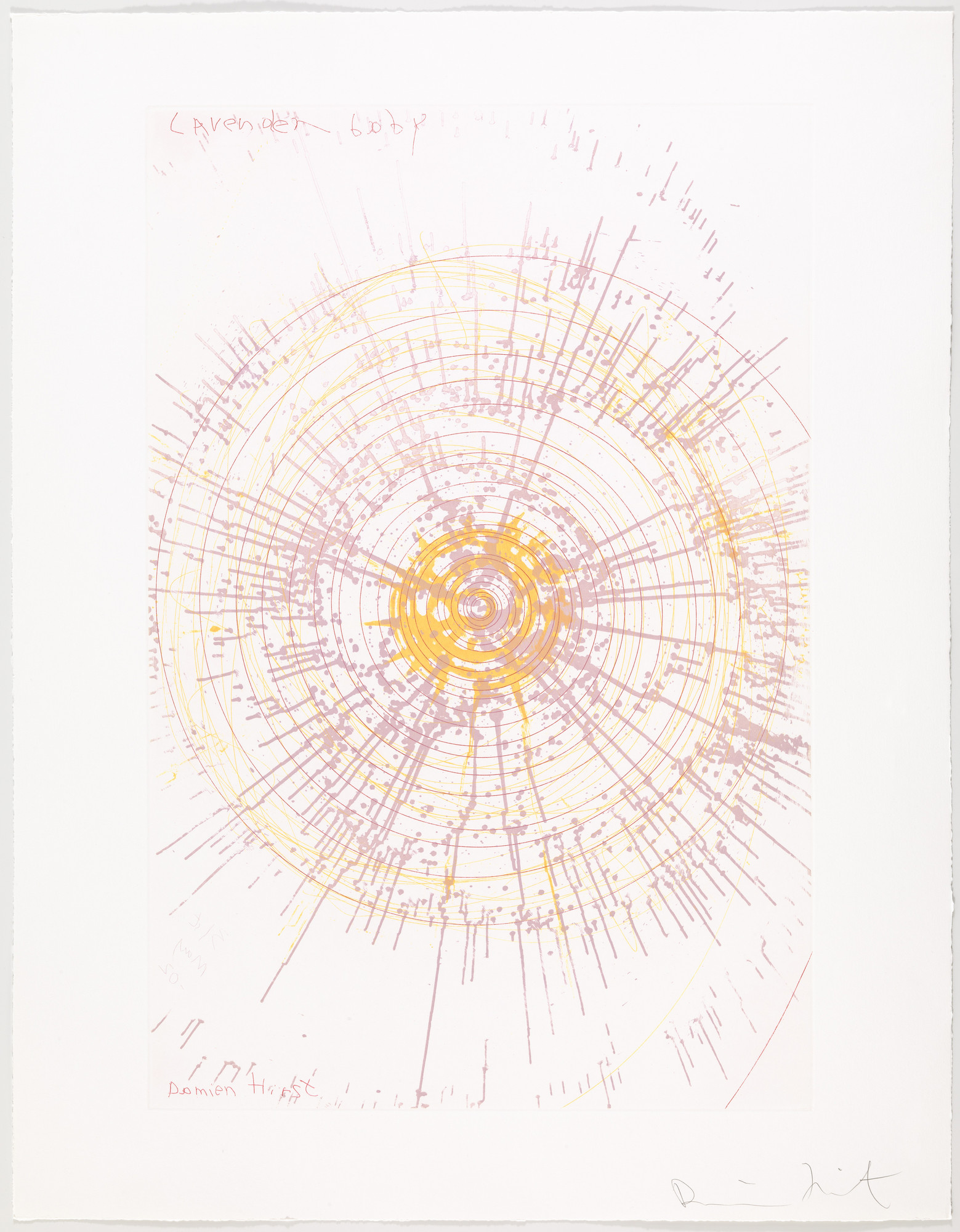 Damien Hirst. Lavender baby from In a Spin, the Action of the World on Things , Volume 1