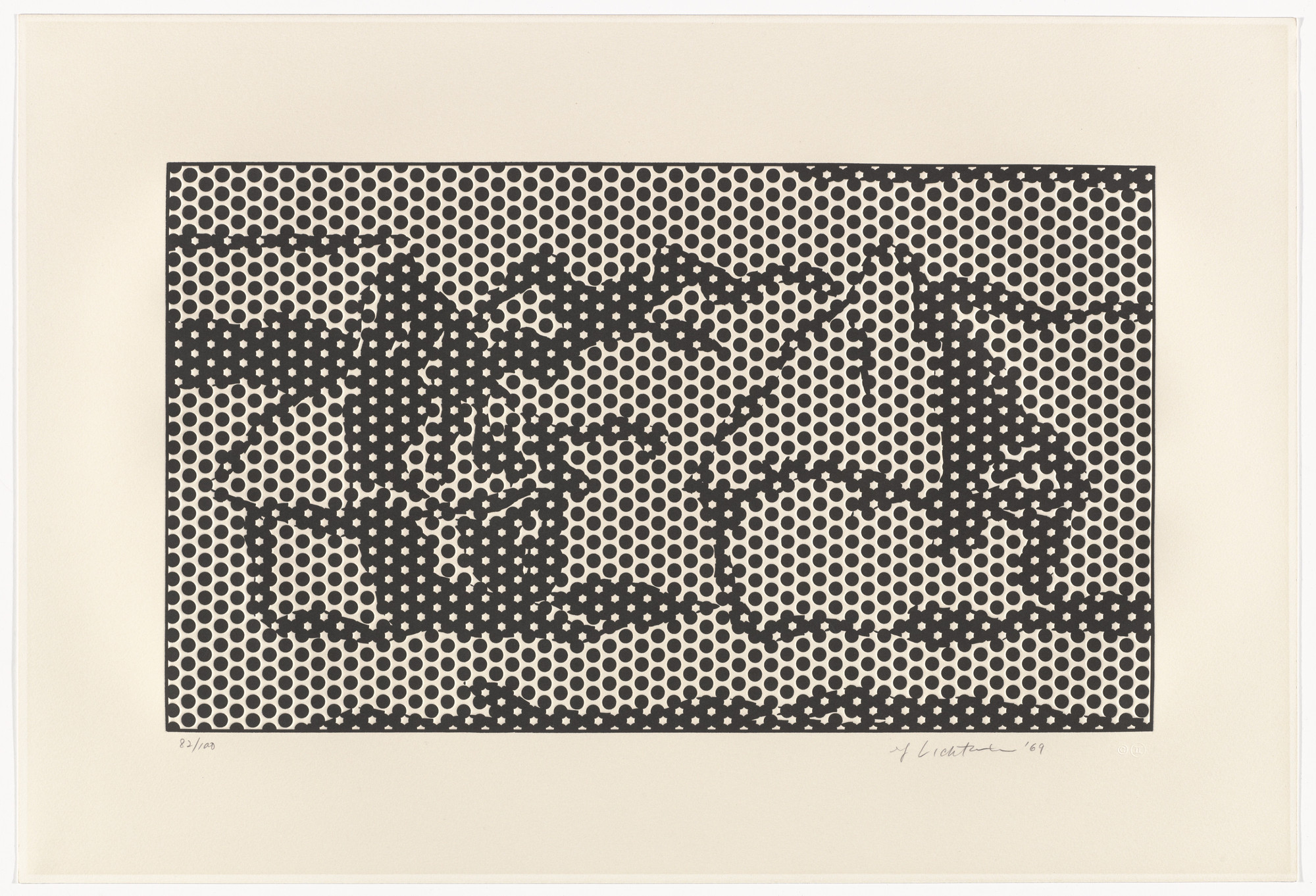 Roy Lichtenstein. Haystack #7 from Haystack Series