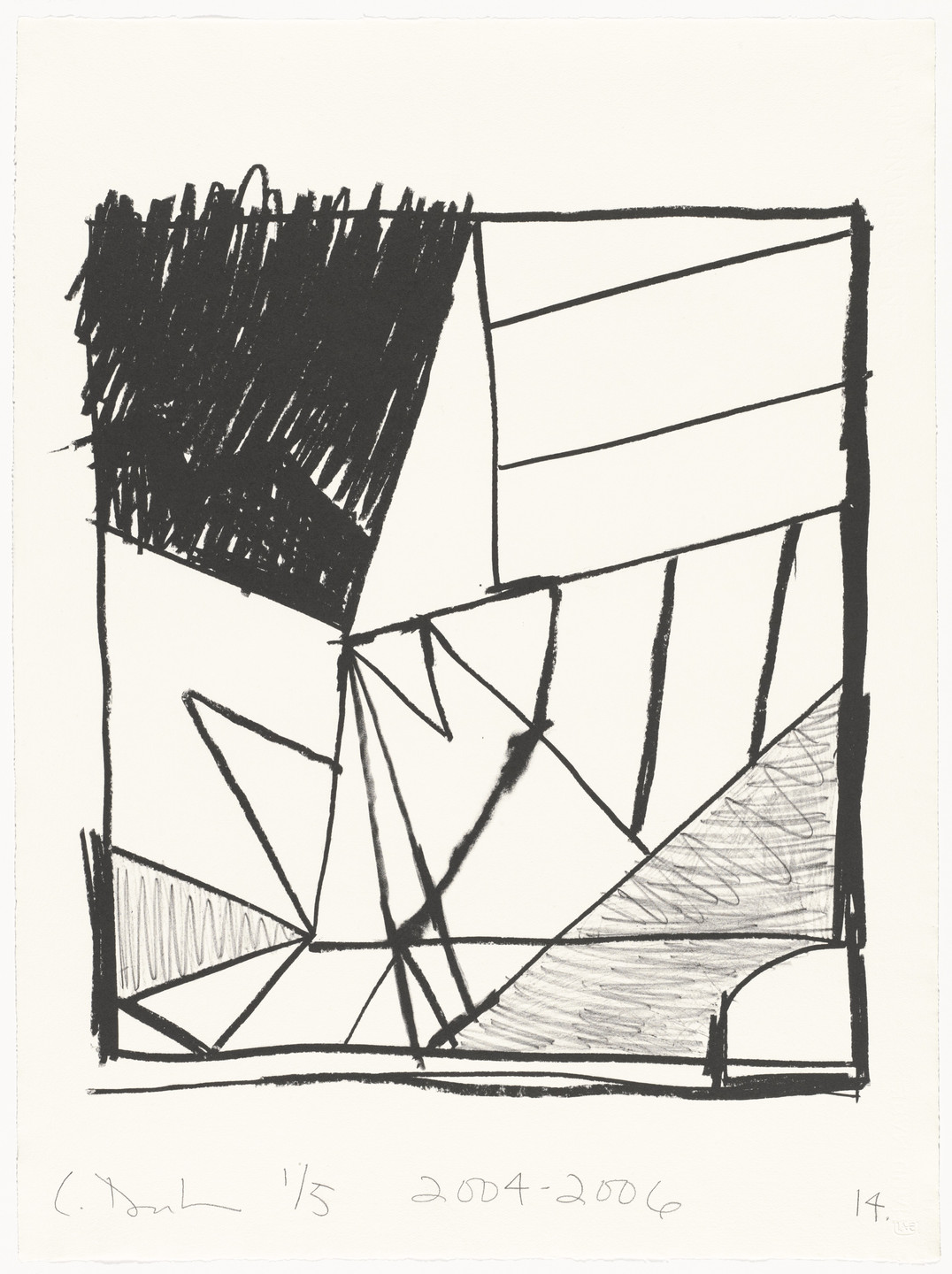 Carroll Dunham. Untitled (14) from Untitled. 2004-06