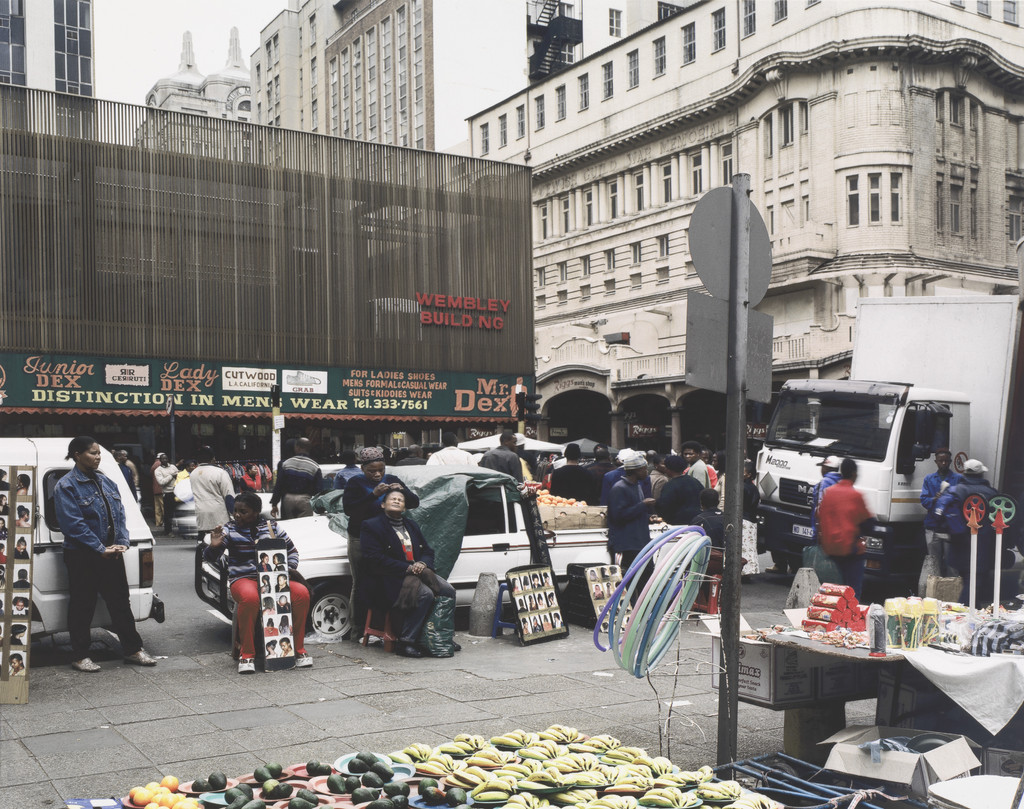 Braiding Hair on Bree Street, Johannesburg