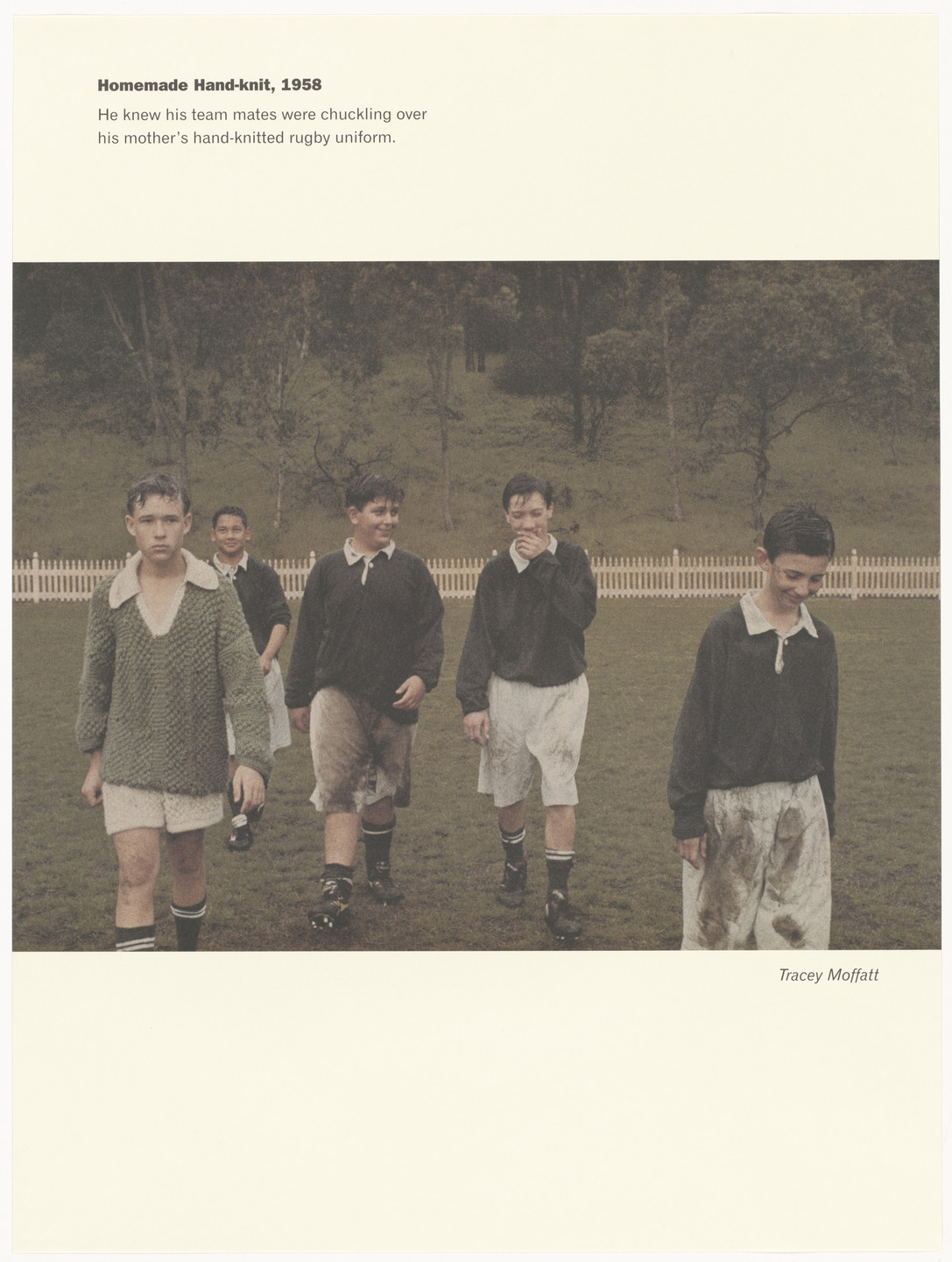 Tracey Moffatt. Homemade Hand-knit, 1958 from Scarred for Life, II. 1999