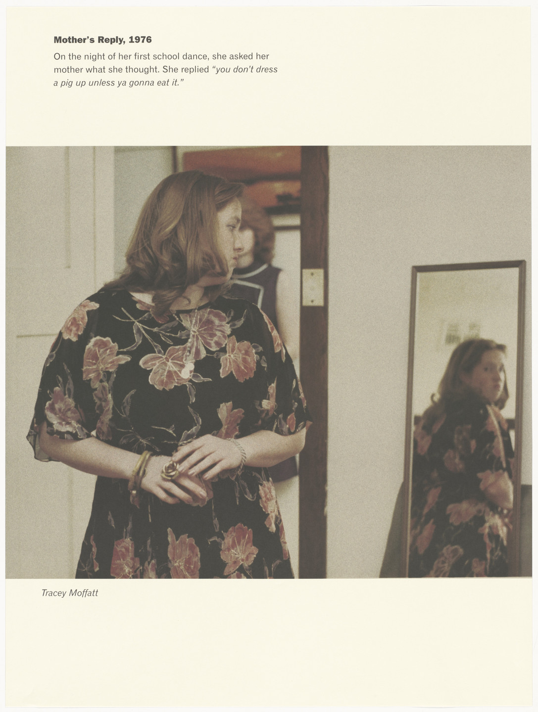 Tracey Moffatt. Mother's Reply, 1976 from Scarred for Life, II. 1999