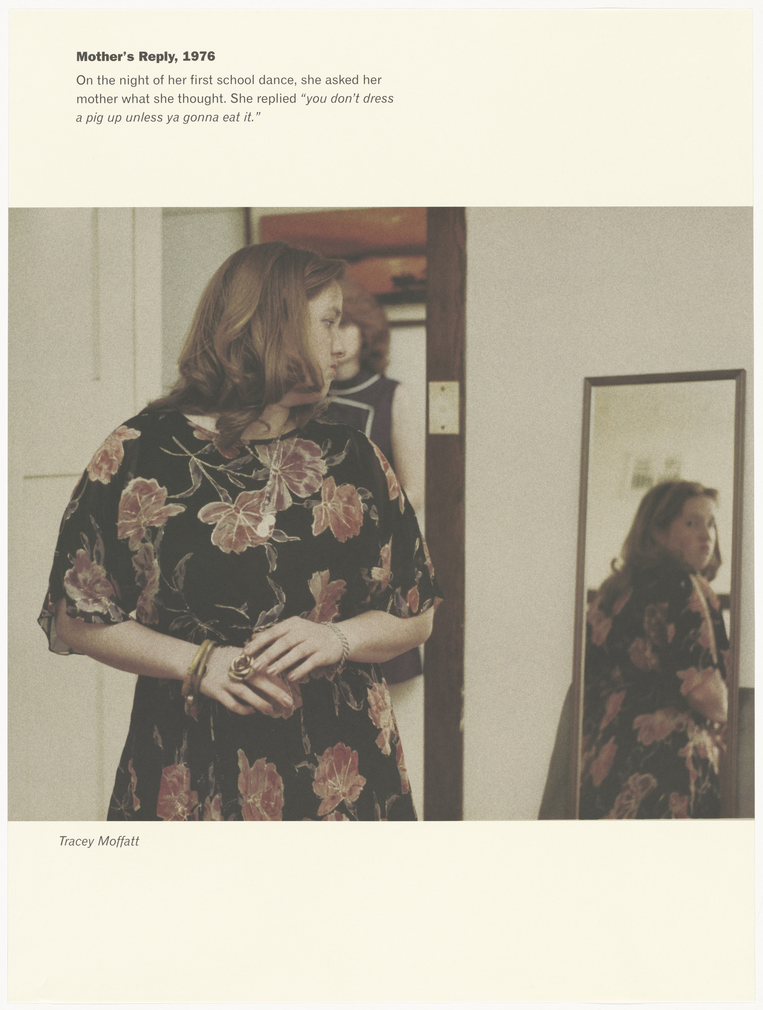 Tracey Moffatt. Mother's Reply, 1976 from Scarred for Life, II