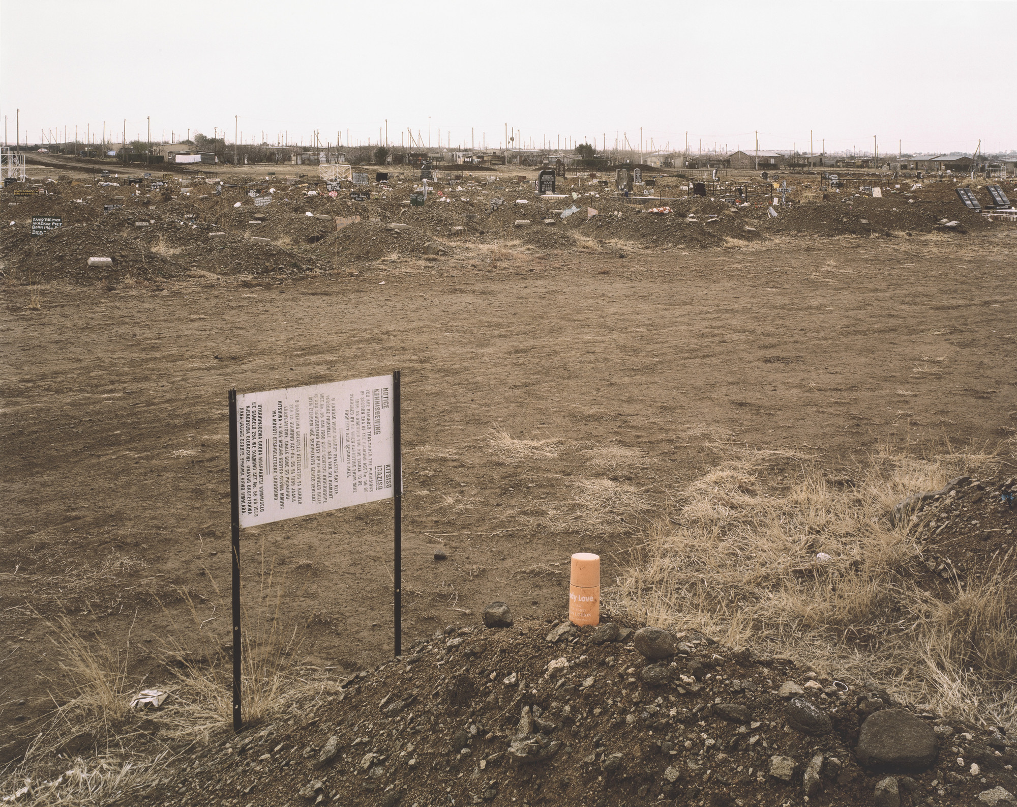 David Goldblatt. A Grave in the New Cemetery, Masilo Township, Theunissen, Free State