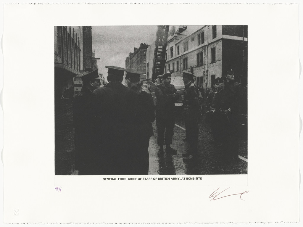 General Ford, Chief of Staff of British Army, at Bomb Site from the series The Troubles