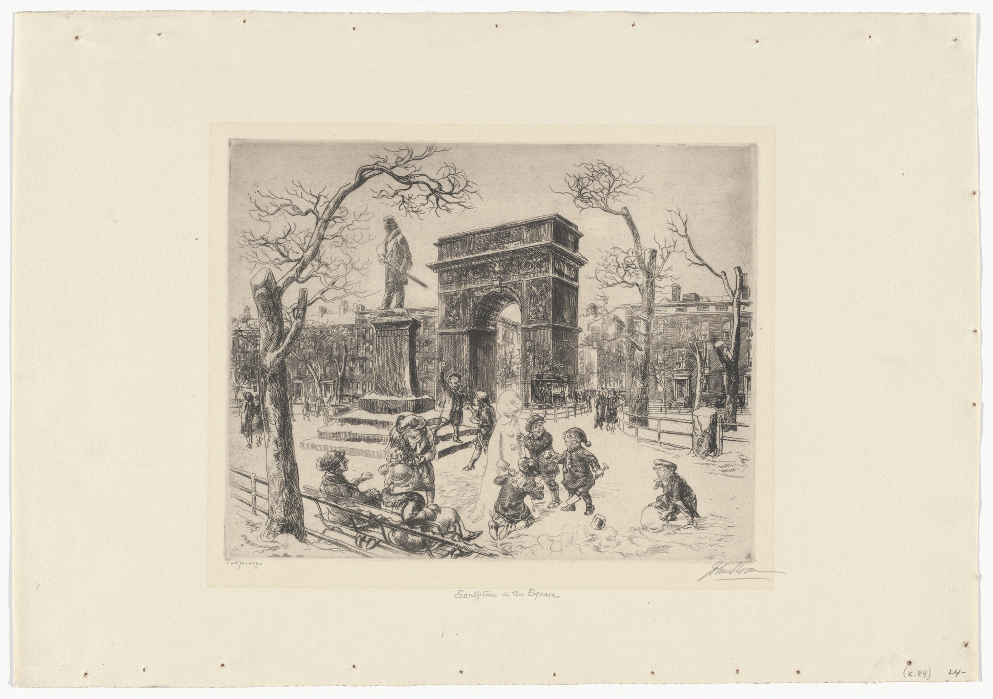 John Sloan. Sculpture in the Square
