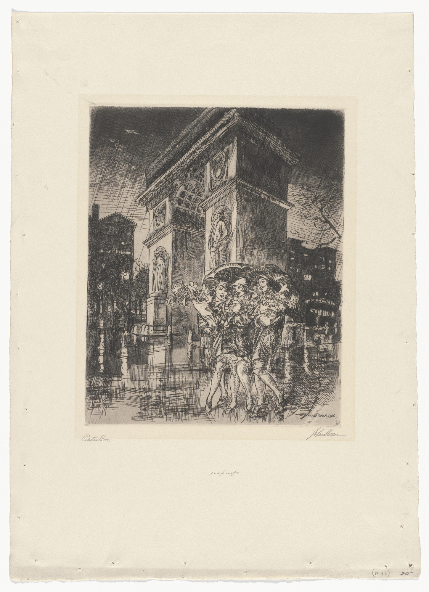 John Sloan. Easter Eve, Washington Square
