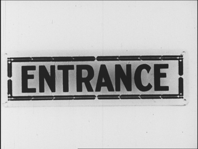 George Brecht. Entrance/Exit (Fluxfilm no. 10)
