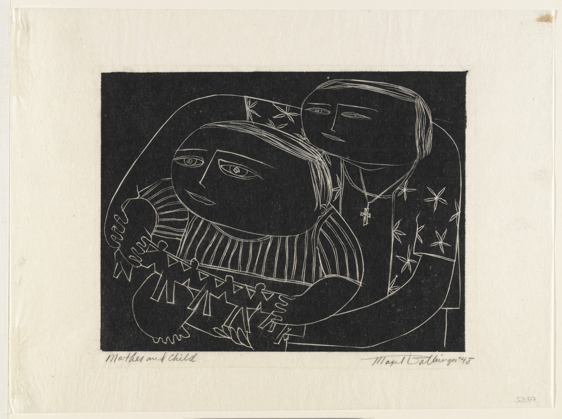 R. Maxil Ballinger. Mother and Child. 1948