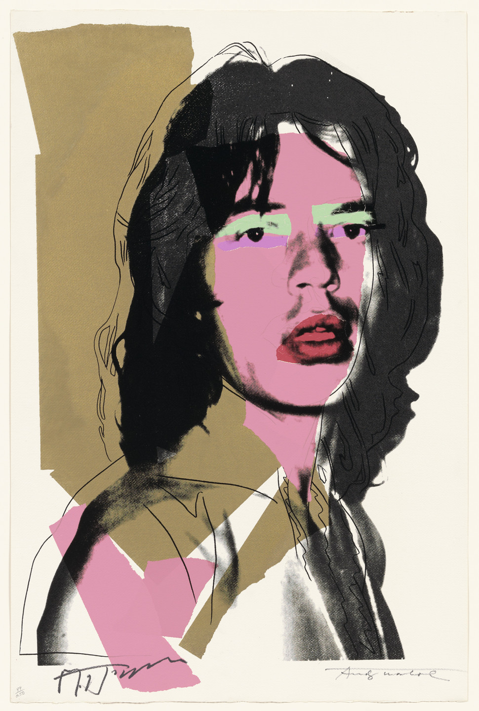 Andy Warhol. Mick Jagger from the portfolio Mick Jagger. 1975