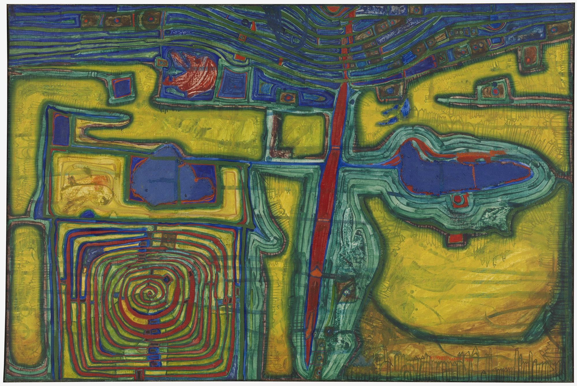 Hundertwasser Friedrich Stowasser 4 La Foudre 1959 Moma