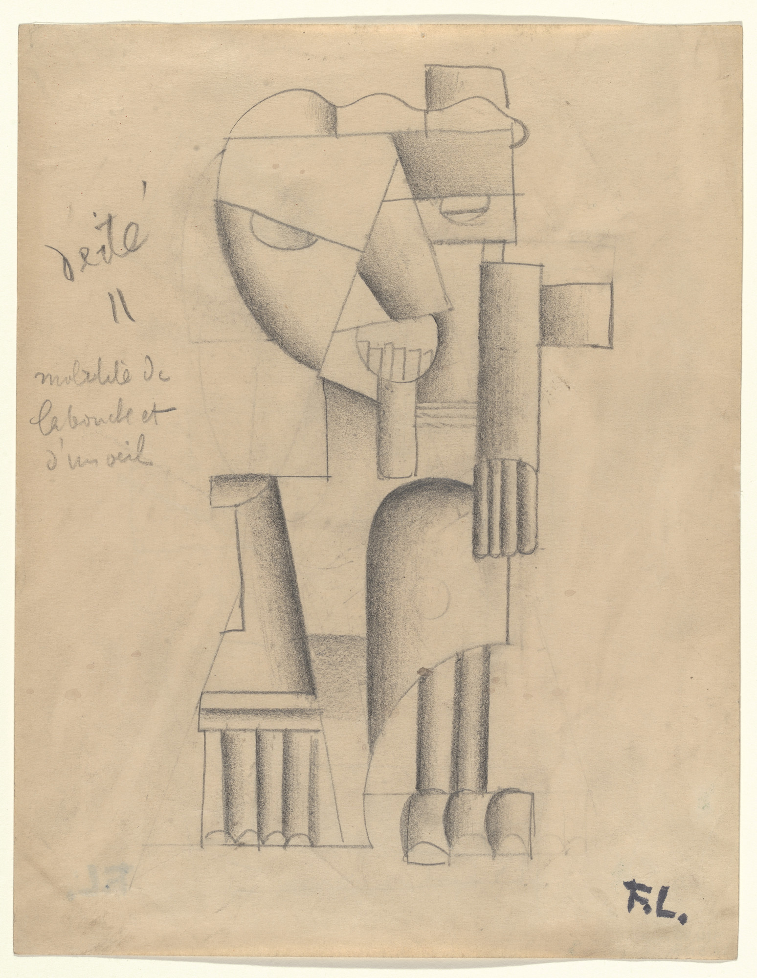 Fernand Léger. Deity . Costume design for the ballet La Création