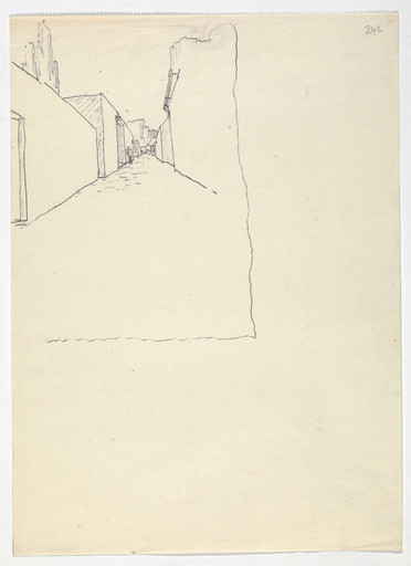 Álvaro Siza. SAAL S. Victor Social Housing, Porto, Portugal (Perspective sketch). 1974-1977