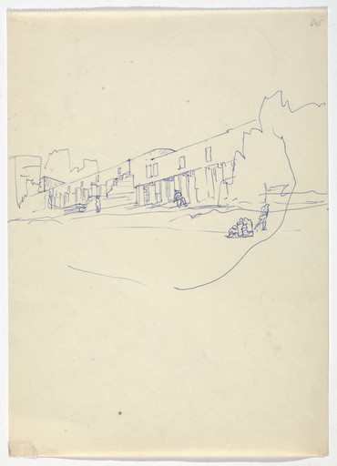 Álvaro Siza. SAAL S. Victor Social Housing, Porto, Portugal (Perspective sketch). 1974-1977