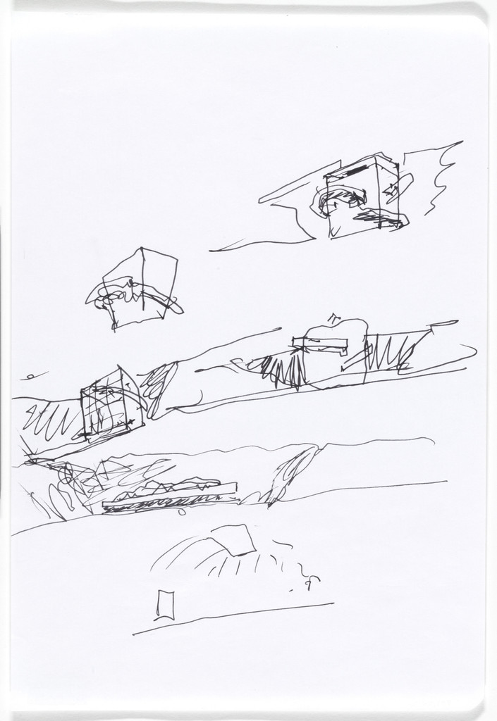 Iberê Camargo Museum, Porto Alegre, Brazil (Perspective sketches)