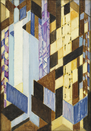 František Kupka. Mme Kupka among Verticals. 1910-11 | MoMA