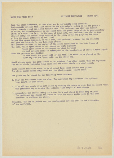 Music for Piano No. 7