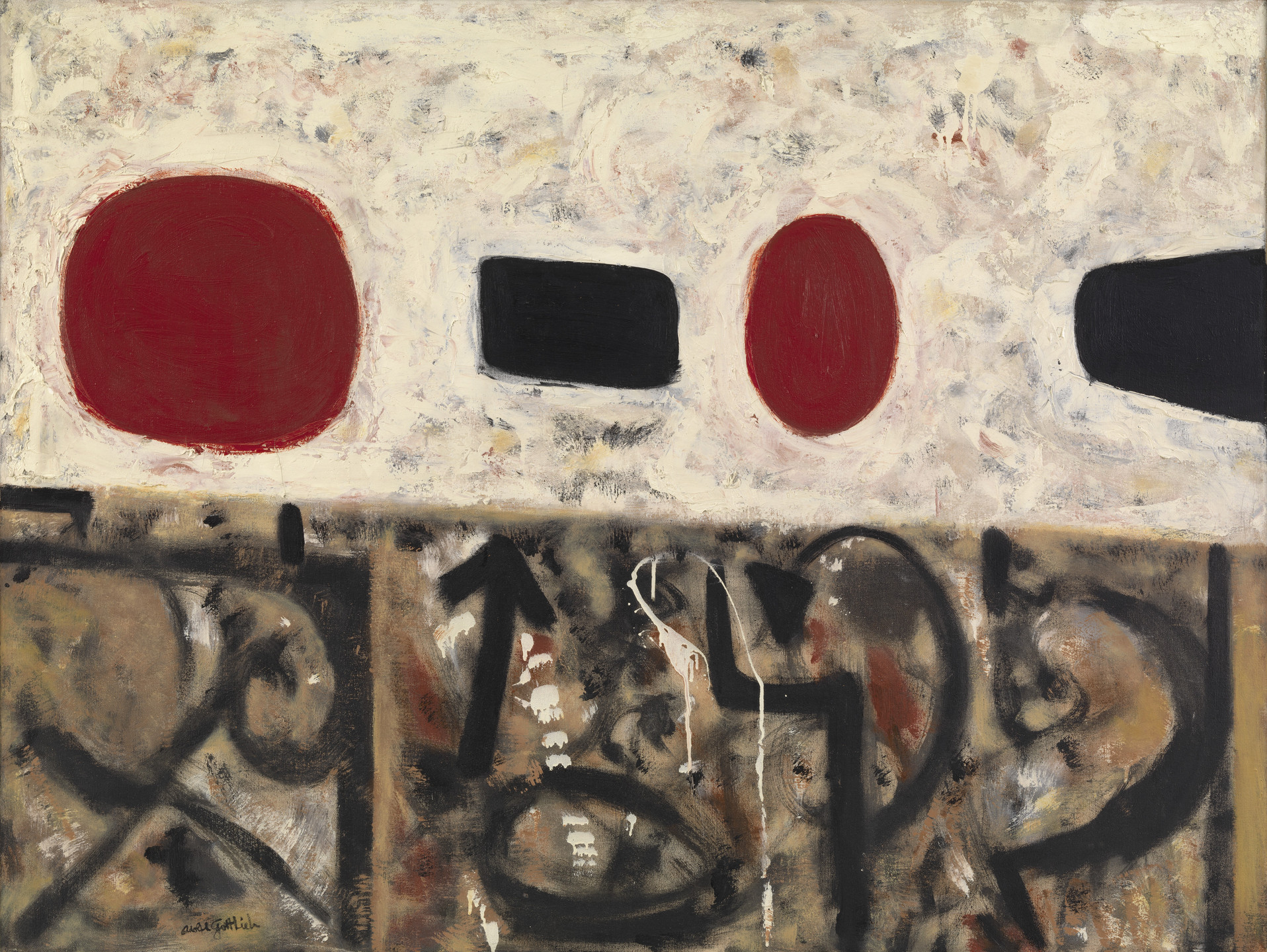 Adolph Gottlieb. Flotsam at Noon. 1952