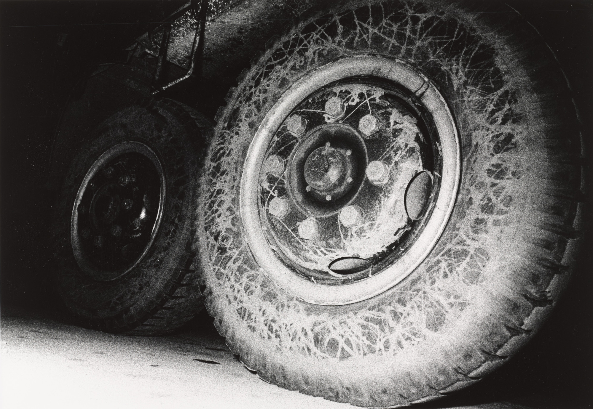 Daidō Moriyama (森山 大道). Tires, Yokkaichi. 1968