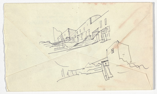Álvaro Siza. SAAL S. Victor Social Housing, Porto, Portugal (Perspective sketches). 1974-1977