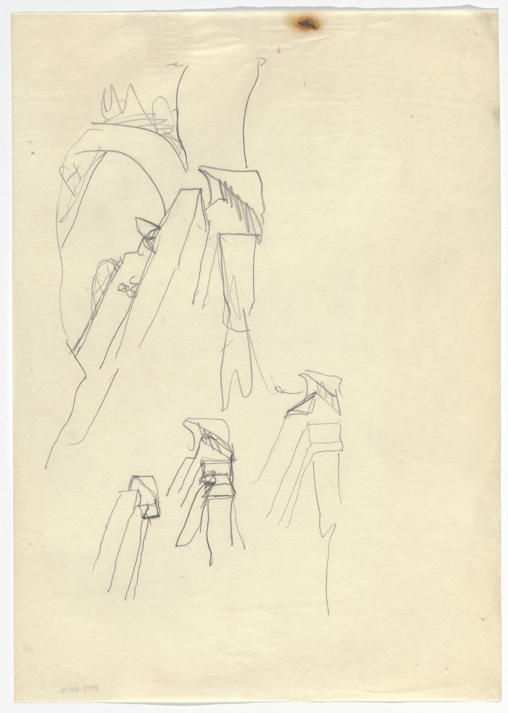 Álvaro Siza. Banco Pinto &amp; Sotto Mayor, Oliveira de Azeméis, Portugal (Perspective sketches). 1971-1974