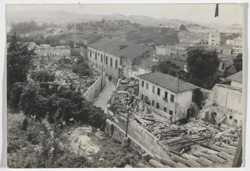 Álvaro Siza. SAAL S. Victor Social Housing, Porto, Portugal (View of the site before construction). 1974-1977