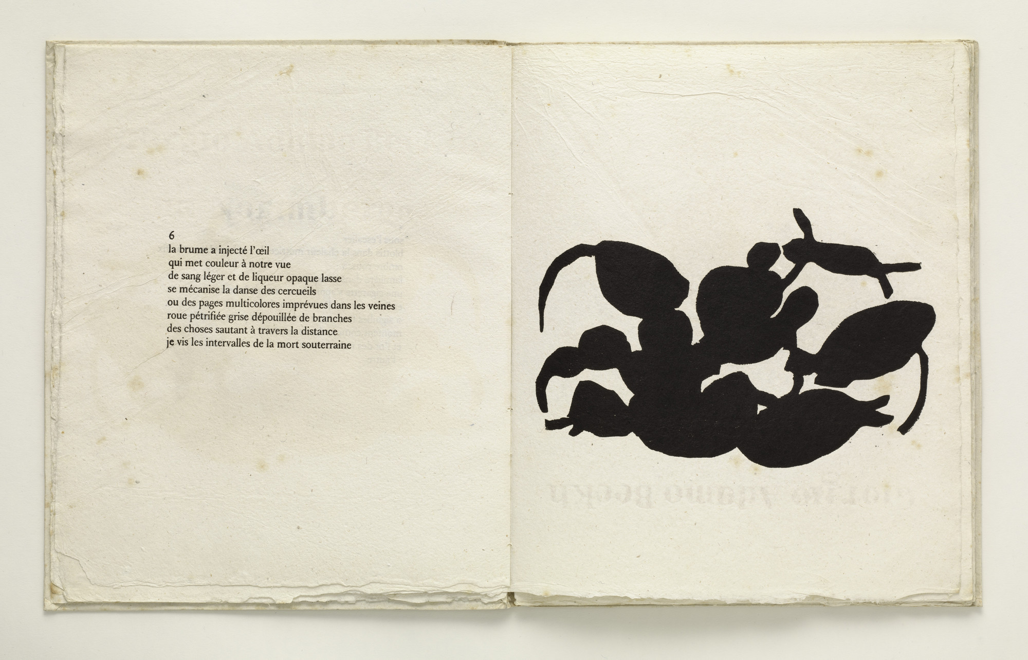 Jean (Hans) Arp. Plate (folio 8) from Cinéma calendrier du coeur abstrait, maisons ( Cinema Calendar of the Abstract Heart, Houses )