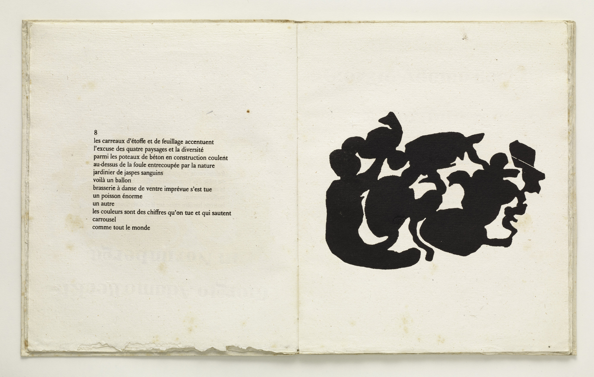 Jean (Hans) Arp. Plate (folio 10) from Cinéma calendrier du coeur abstrait, maisons (Cinema Calendar of the Abstract Heart, Houses). 1920
