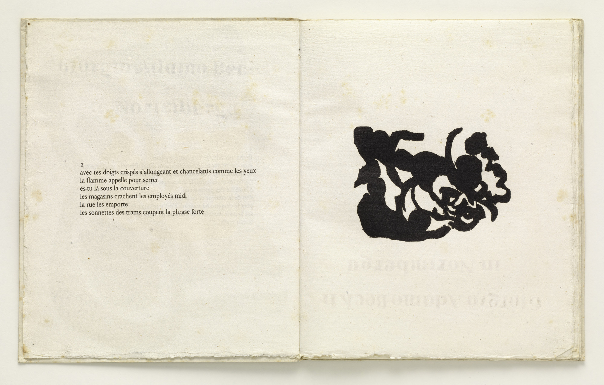 Jean (Hans) Arp. Plate (folio 4) from Cinéma calendrier du coeur abstrait, maisons (Cinema Calendar of the Abstract Heart, Houses). 1920