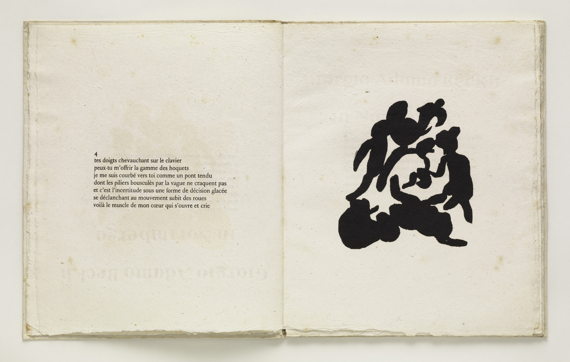 Jean (Hans) Arp. Plate (folio 6) from Cinéma calendrier du coeur abstrait, maisons (Cinema Calendar of the Abstract Heart, Houses). 1920