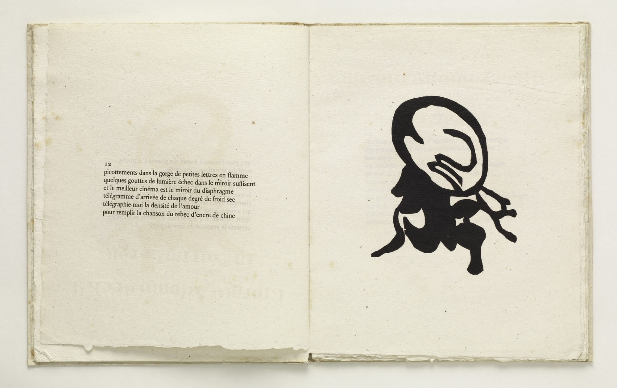 Jean (Hans) Arp. Plate (folio 14) from Cinéma calendrier du coeur abstrait, maisons ( Cinema Calendar of the Abstract Heart, Houses )
