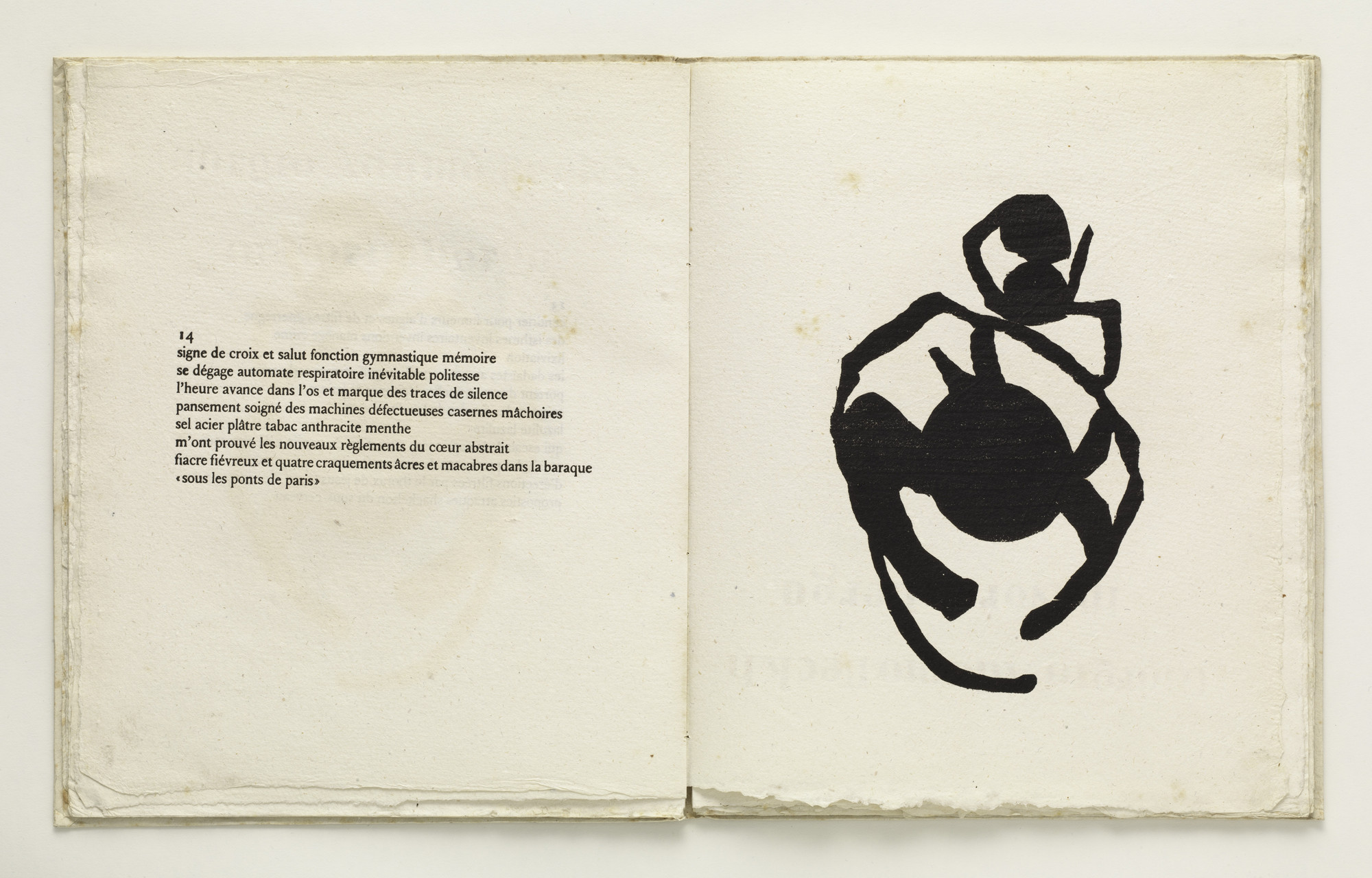 Jean (Hans) Arp. Plate (folio 16) from Cinéma calendrier du coeur abstrait, maisons ( Cinema Calendar of the Abstract Heart, Houses )