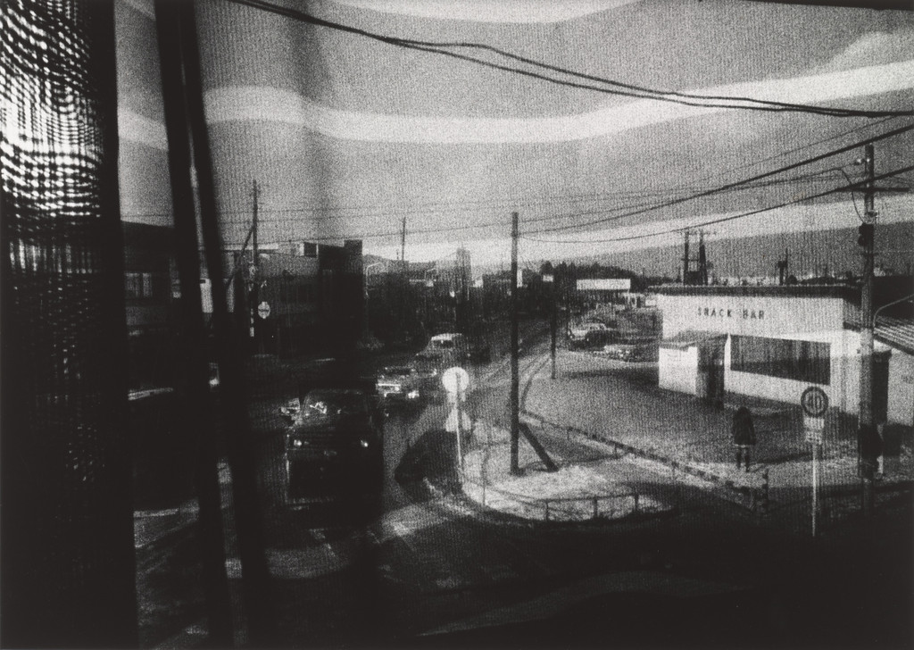 Street Scene Through a Window, Misawa