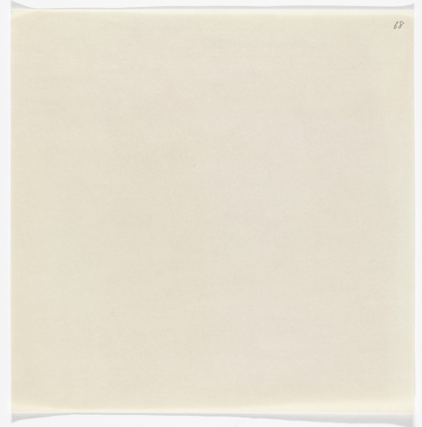 Yutaka Matsuzawa. A Sheet of White Paper Ready to Be Written on by Psi from The Whole Works. 1971