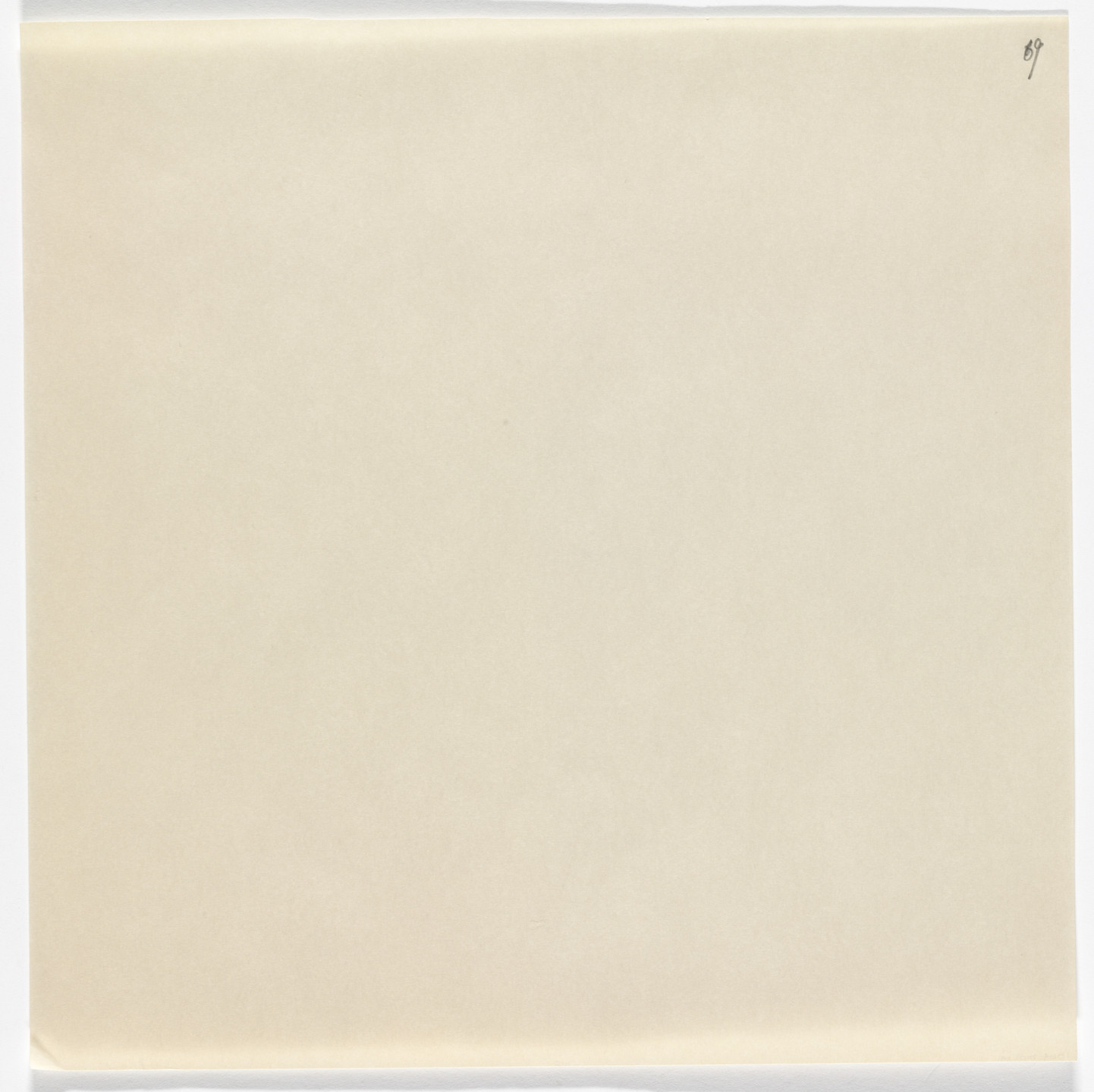 Yutaka Matsuzawa. A Sheet of White Paper Ready to Be Written on by Psi from The Whole Works. 1971