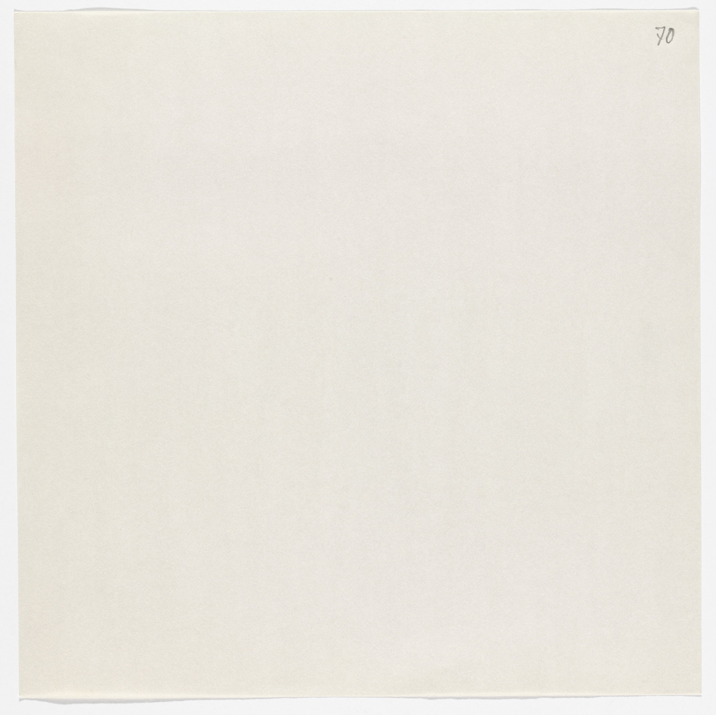 Yutaka Matsuzawa. A Sheet of White Paper Ready to Be Written on by Psi from The Whole Works. 1971