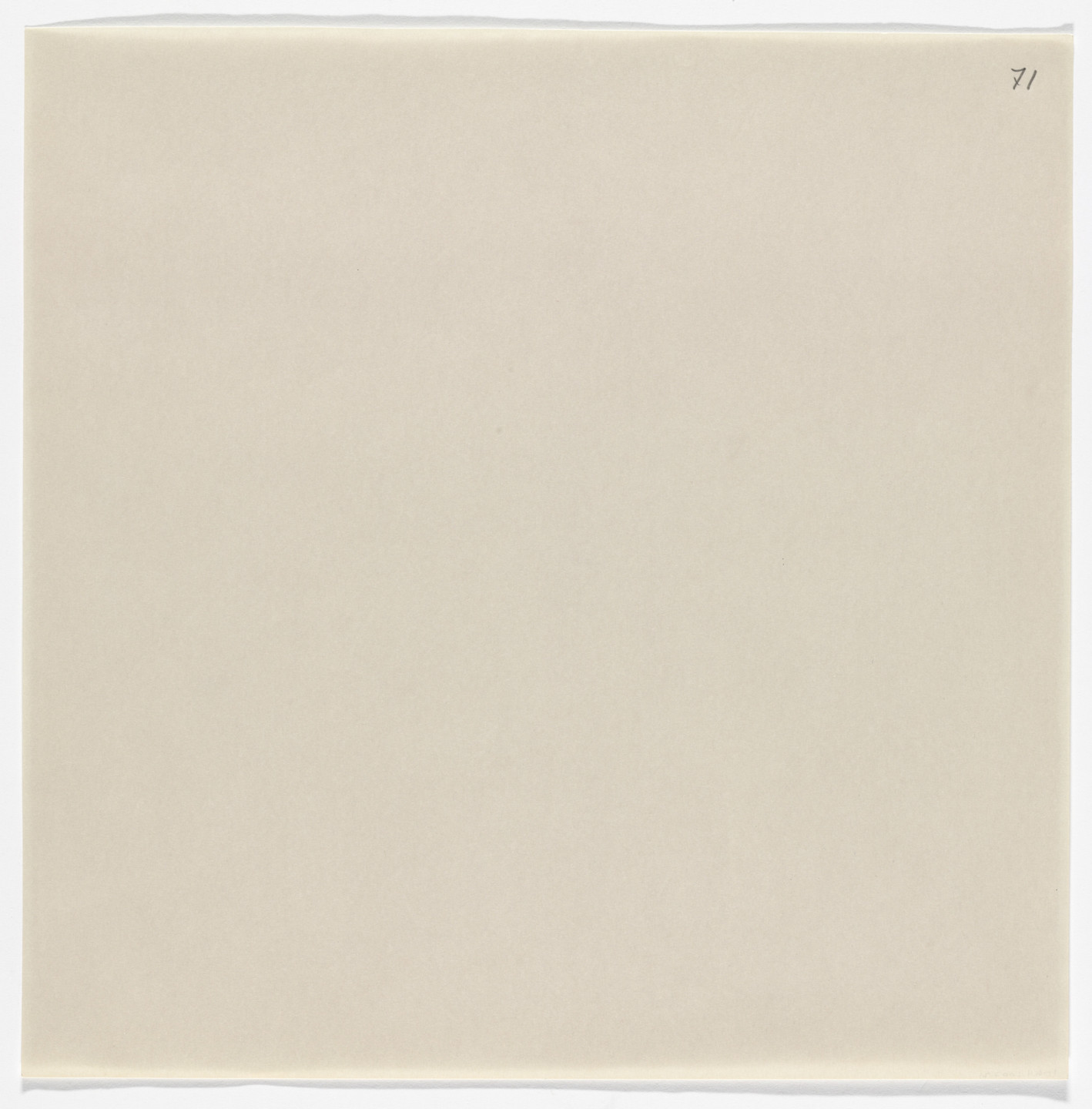 Yutaka Matsuzawa. A Sheet of White Paper Ready to Be Written on by Psi from The Whole Works. 1971