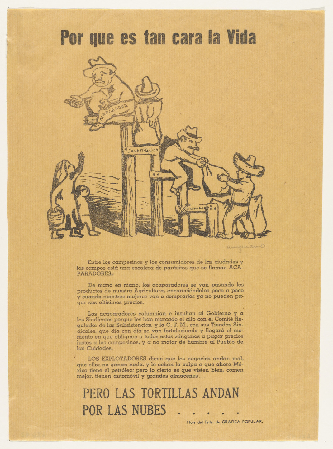 Raúl Anguiano. Why the Cost of Living is So High (Por que es tan cara la vida). 1942