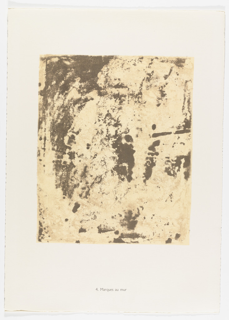 Marks on the Wall (Marques au mur) from the portfolio Fields of Silence (Champs de silence) from Phenomena (Les Phénomènes)