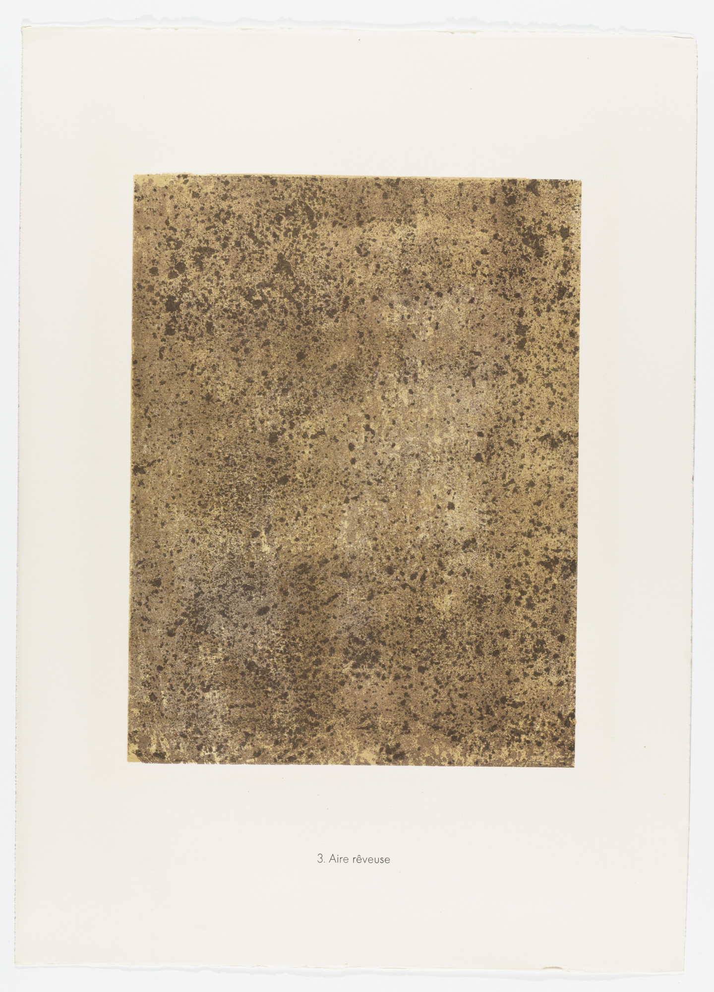 Jean Dubuffet. Dreamy Air ( Aire rêveuse ) from the portfolio Cadaster ( Cadastre ) from Phenomena ( Les Phénomènes )