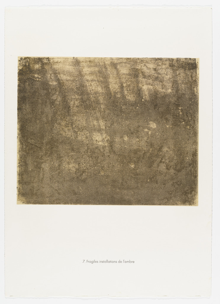 Fragile Installations of Shadow (Fragiles installations de l'ombre) from the portfolio Cadaster (Cadastre) from Phenomena (Les Phénomènes)