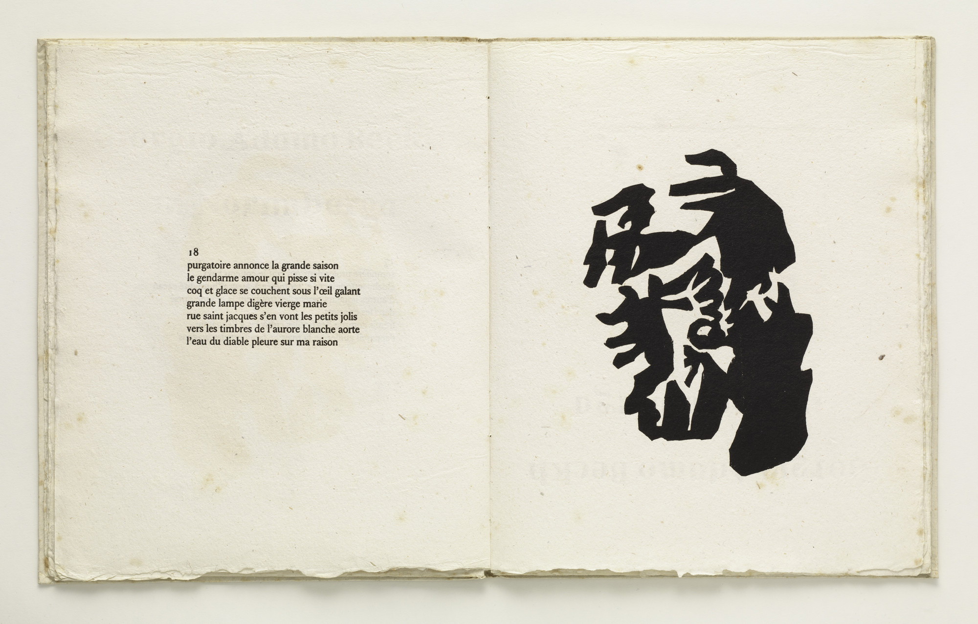 Jean (Hans) Arp. Plate (folio 20) from Cinéma calendrier du coeur abstrait, maisons ( Cinema Calendar of the Abstract Heart, Houses )