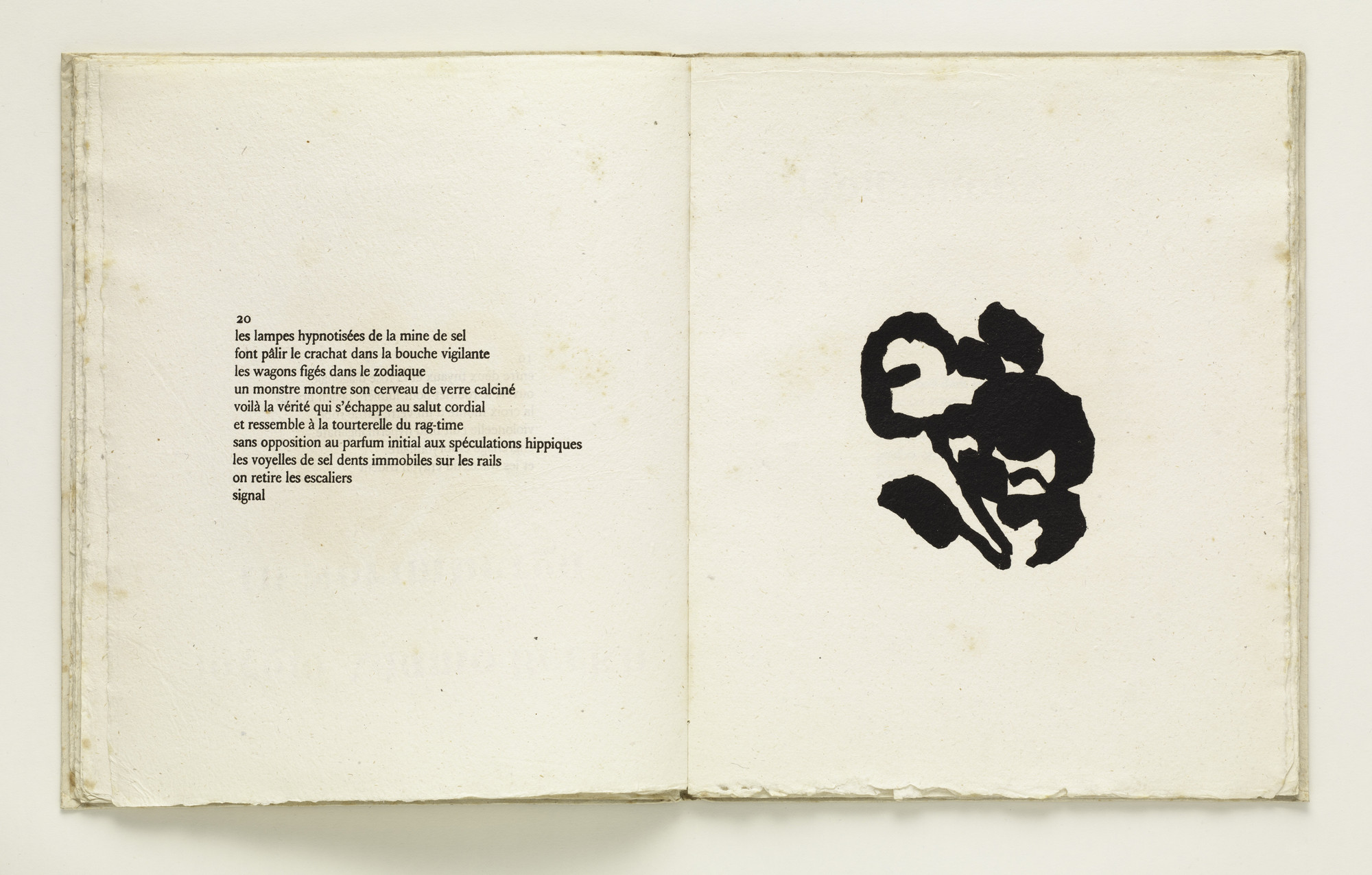 Jean (Hans) Arp. Plate (folio 22) from Cinéma calendrier du coeur abstrait, maisons ( Cinema Calendar of the Abstract Heart, Houses )