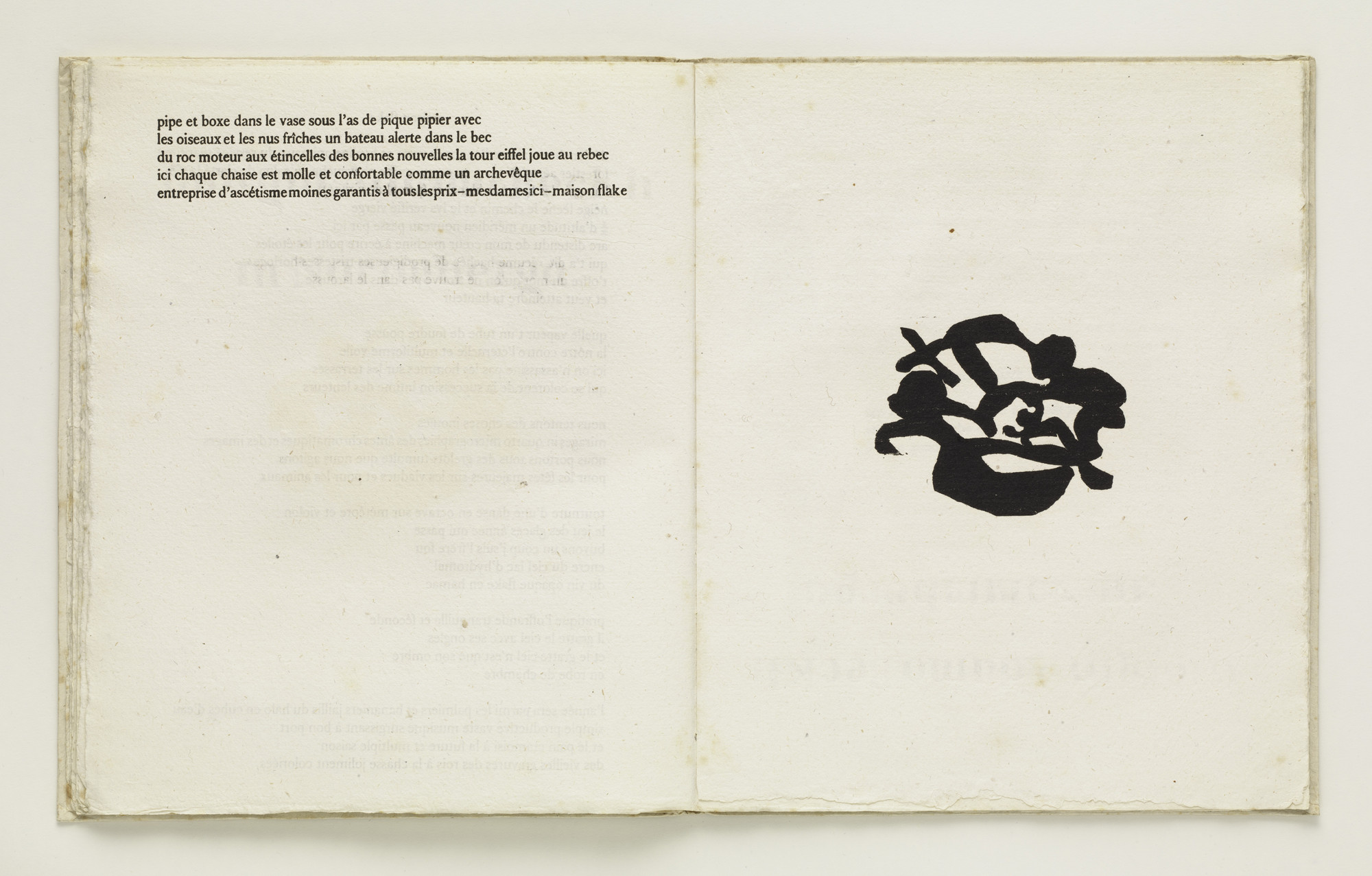 Jean (Hans) Arp. Plate (folio 26) from Cinéma calendrier du coeur abstrait, maisons ( Cinema Calendar of the Abstract Heart, Houses )