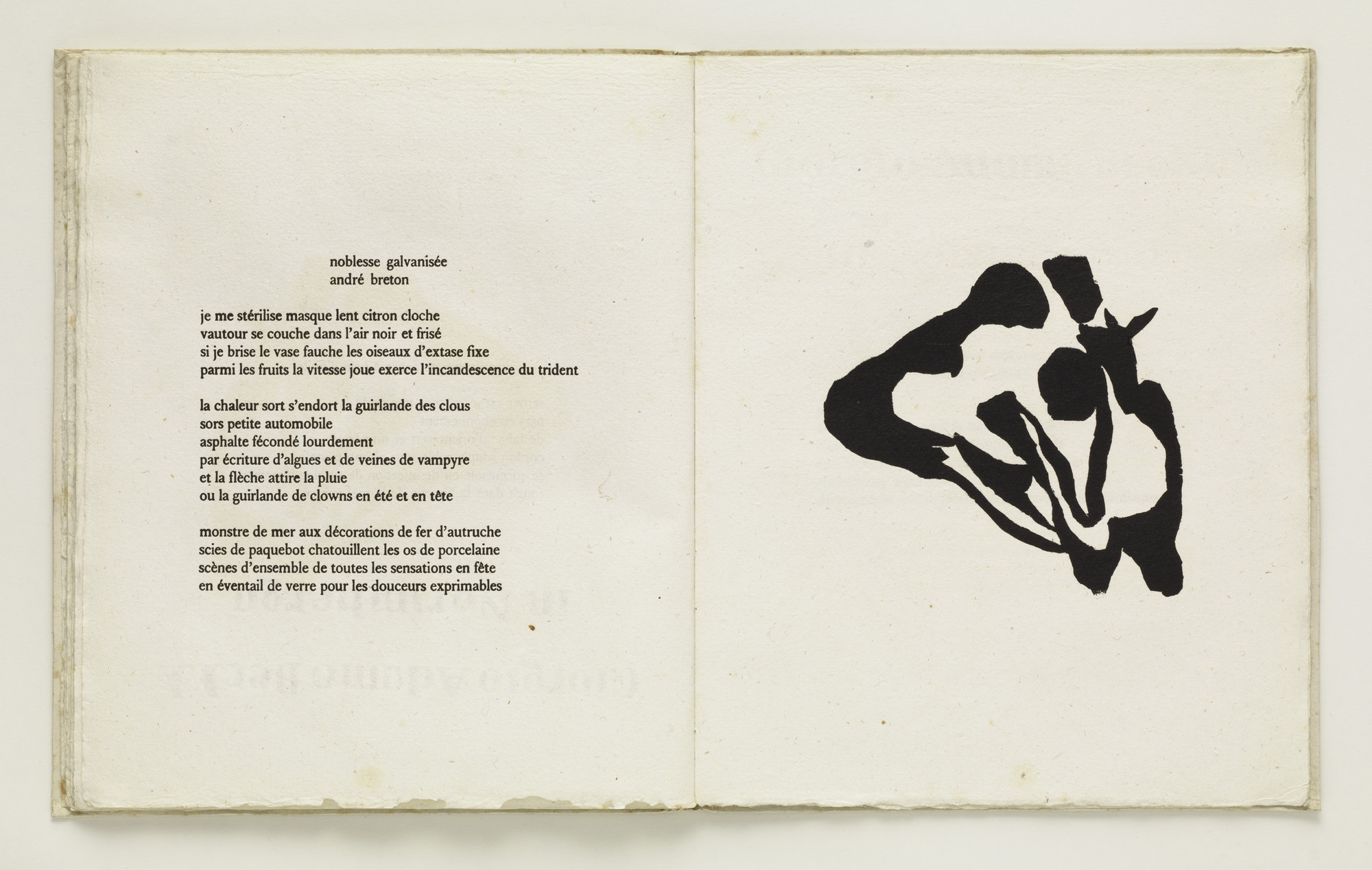 Jean (Hans) Arp. Plate (folio 30) from Cinéma calendrier du coeur 
