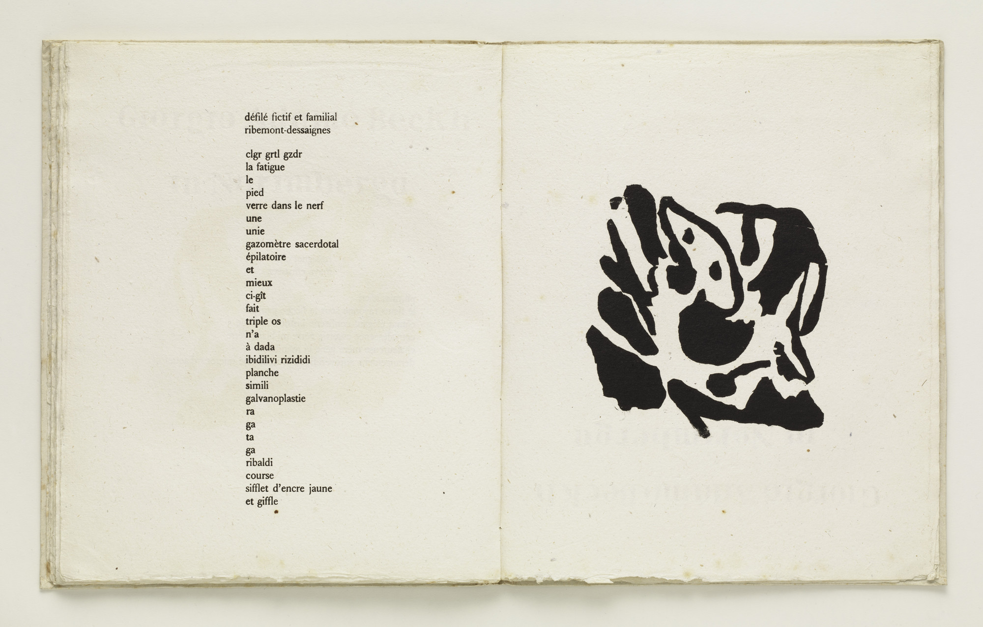 Jean (Hans) Arp. Plate (folio 32) from Cinéma calendrier du coeur abstrait, maisons ( Cinema Calendar of the Abstract Heart, Houses )