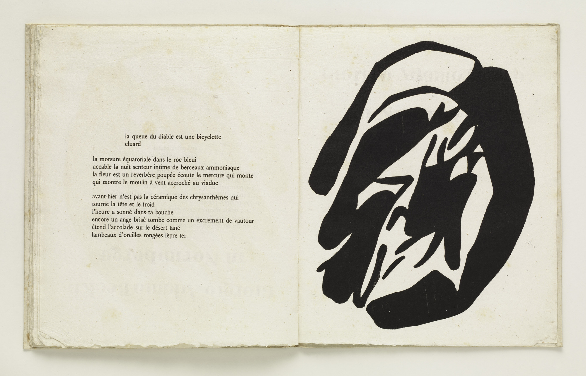 Jean (Hans) Arp. Plate (folio 36) from Cinéma calendrier du coeur abstrait, maisons ( Cinema Calendar of the Abstract Heart, Houses )