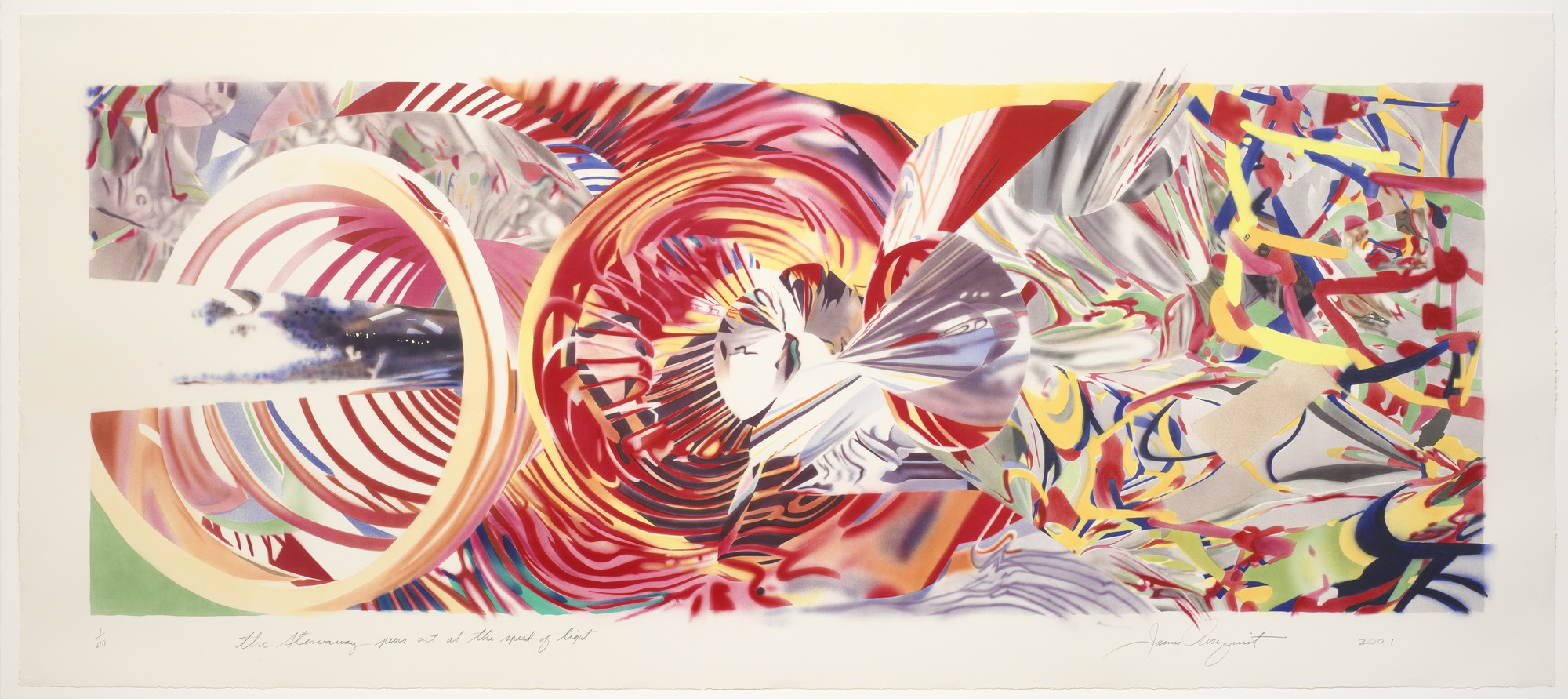 James Rosenquist. The Stowaway Peers Out at the Speed of Light