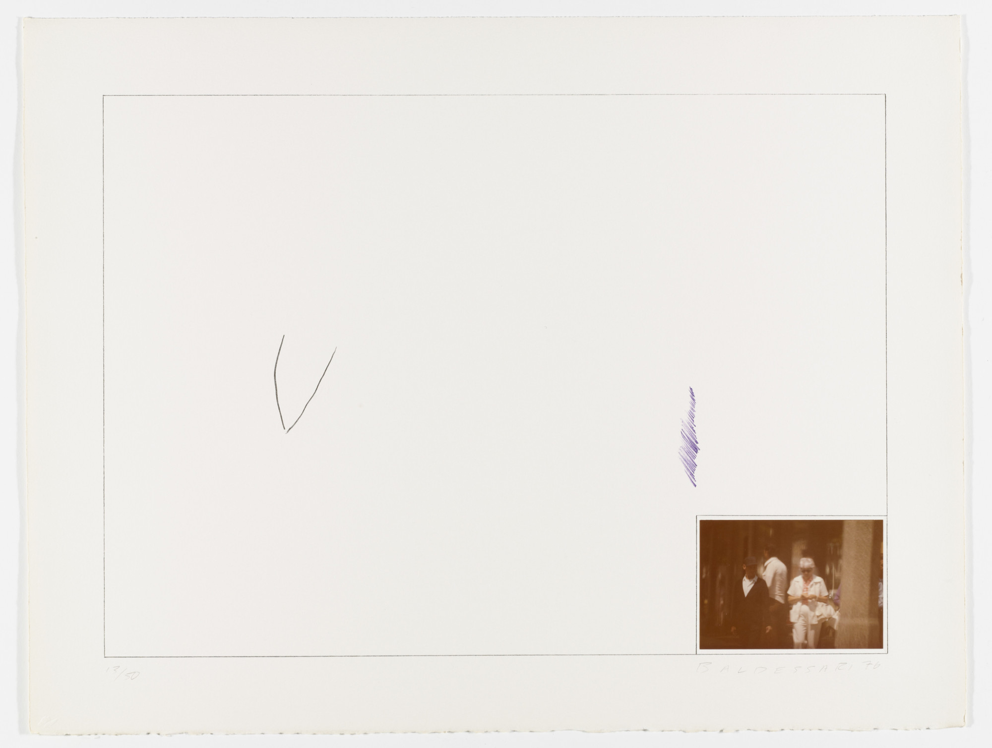 John Baldessari. Raw Prints (Violet) from Raw Prints