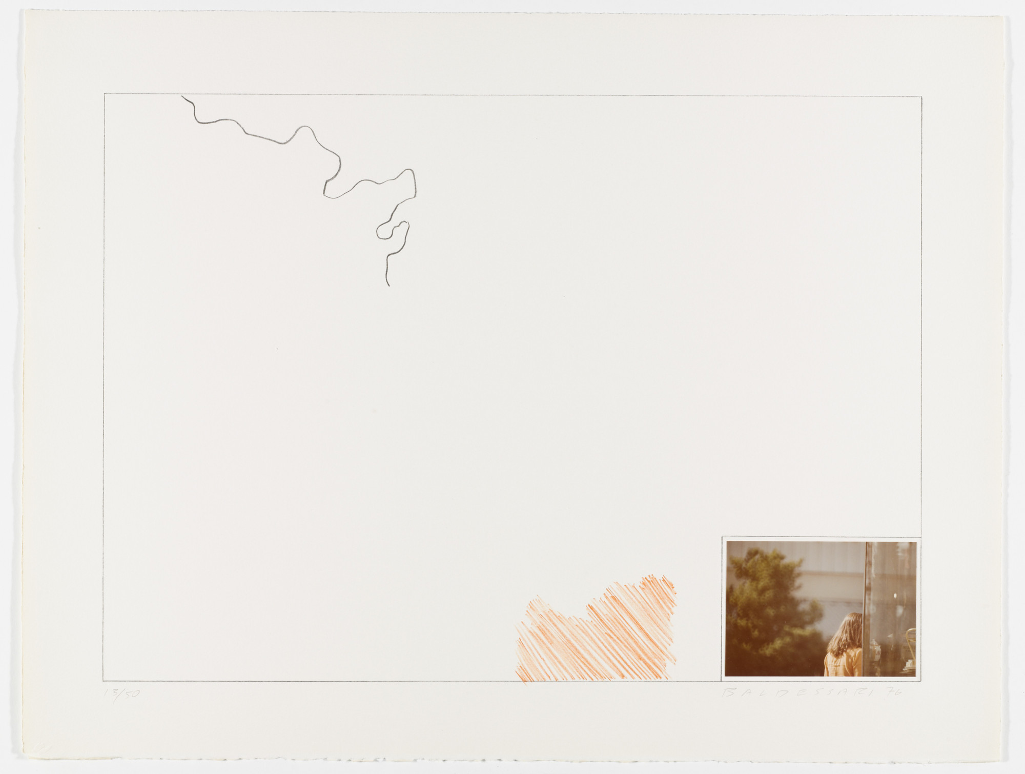 John Baldessari. Raw Prints (Orange) from Raw Prints